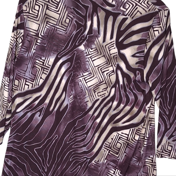 2 piece top set  grape purple swirls - Picture 2 of 9